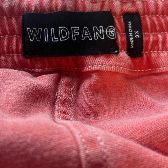 Wildfang Womens Essential Denim Work Skirt Coral Size 3X Stretch Cotton Blend - Picture 10 of 13